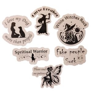 Six Witchy 3 Inch Waterproof Stickers